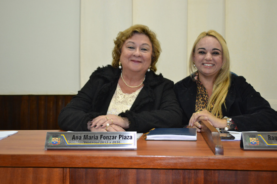 Vereadoras Ana Plaza e Raquel Lauriano